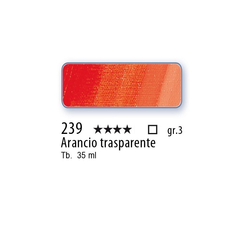 239 - Schmincke Olio Mussini arancio trasparente