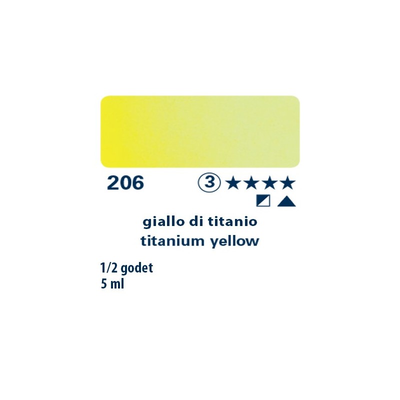 206 - Schmincke acquerello Horadam giallo di titanio