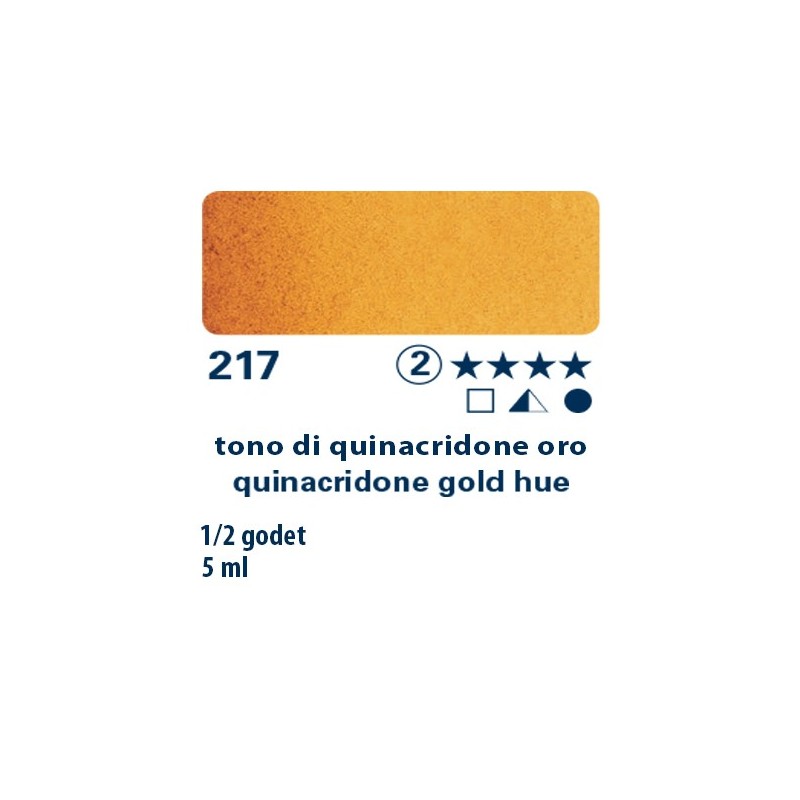 217 - Schmincke acquerello Horadam tono di quinacridone oro