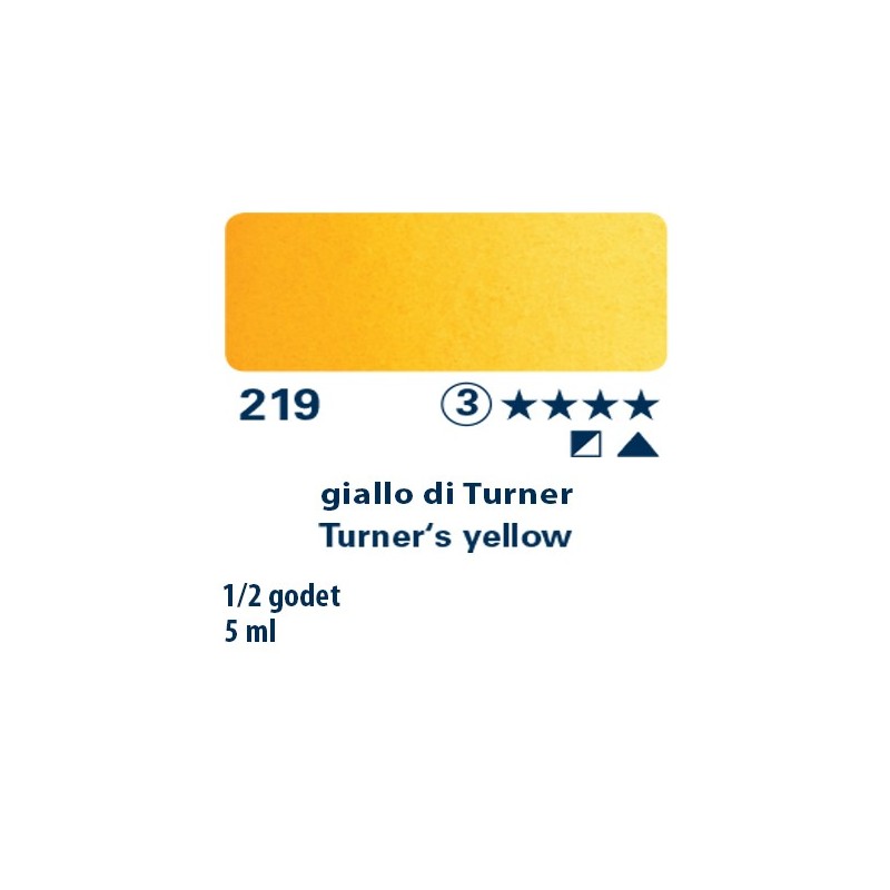 219 - Schmincke acquerello Horadam giallo di Turner