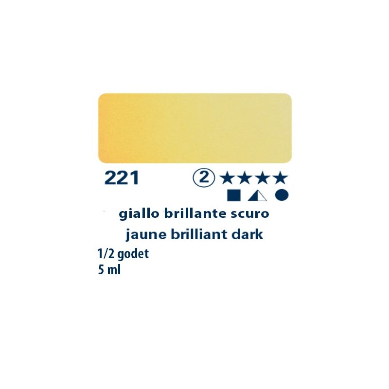 221 - Schmincke acquerello Horadam giallo brillante scuro