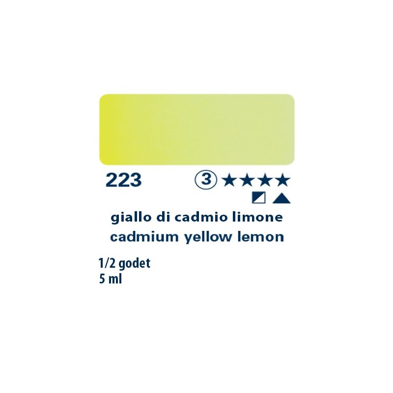223 - Schmincke acquerello Horadam giallo di cadmio limone