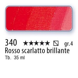 340 - Schmincke Olio Mussini rosso scarlatto brillante