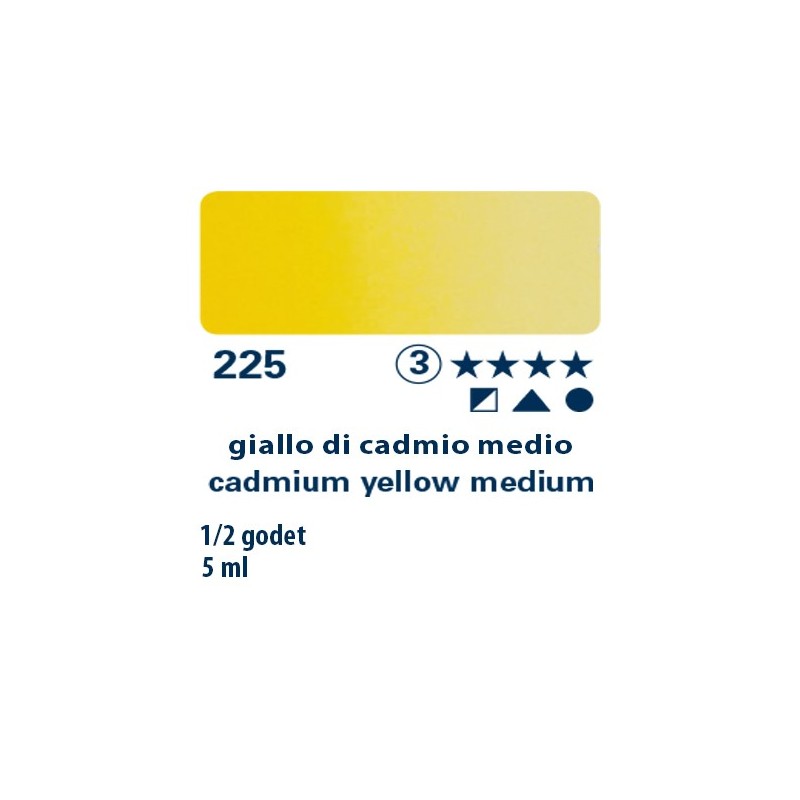 225 - Schmincke acquerello Horadam giallo di cadmio medio