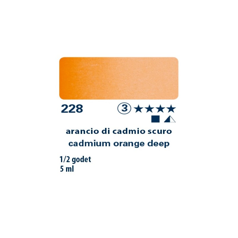 228 - Schmincke acquerello Horadam arancio di cadmio scuro