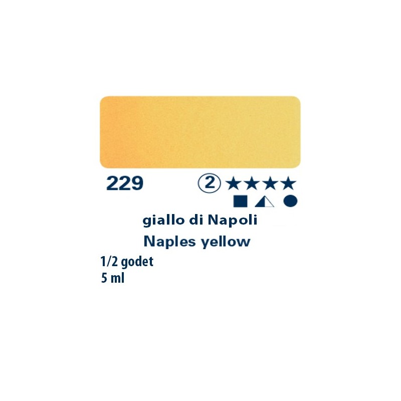 229 - Schmincke acquerello Horadam giallo di Napoli