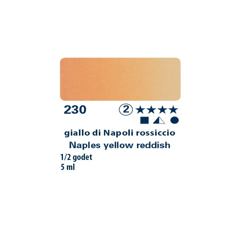 230 - Schmincke acquerello Horadam giallo di Napoli rossiccio