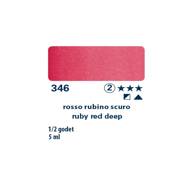 346 - Schmincke acquerello Horadam rosso rubino scuro