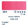 351 - Schmincke acquerello Horadam rosso rubino
