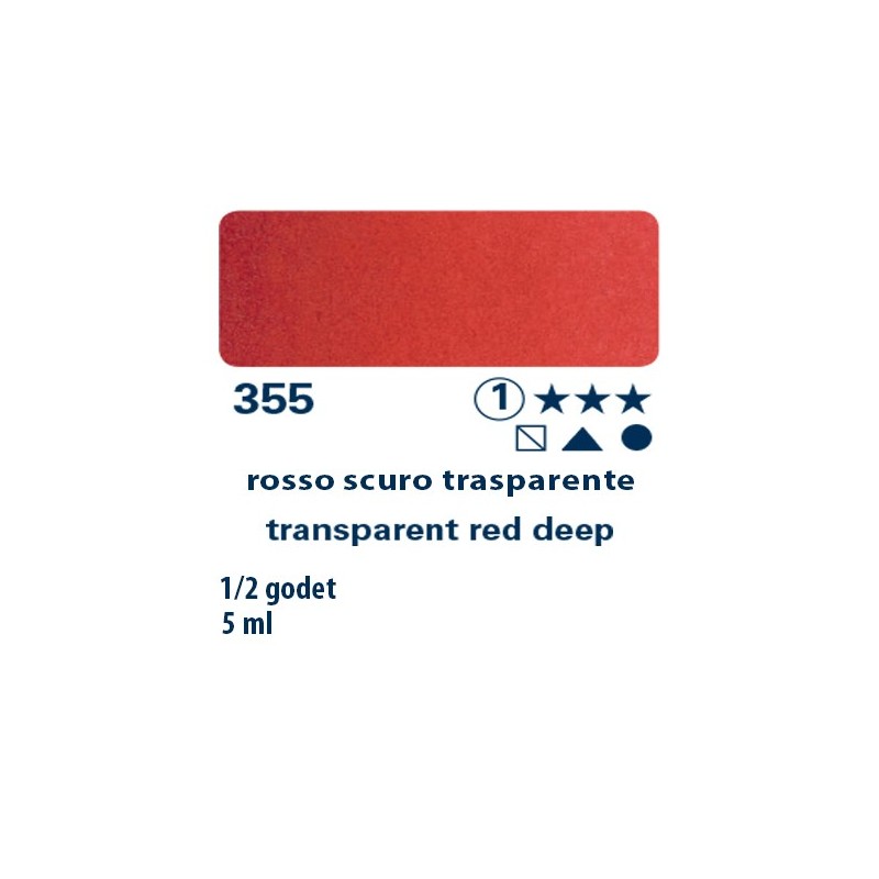 355 - Schmincke acquerello Horadam rosso scuro trasparente