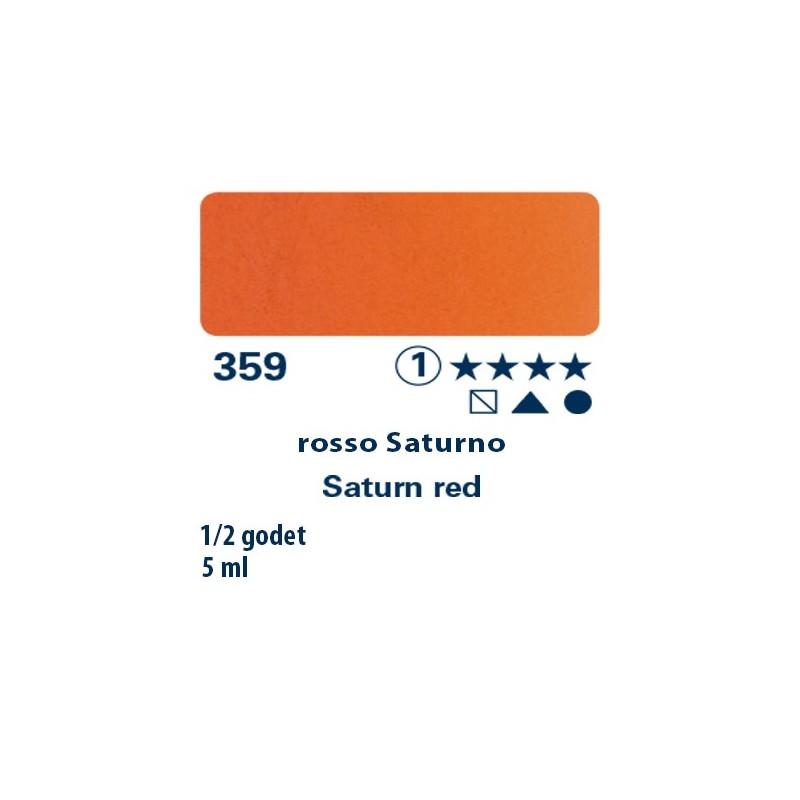 359 - Schmincke acquerello Horadam rosso Saturno