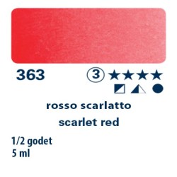 363 - Schmincke acquerello Horadam rosso scarlatto