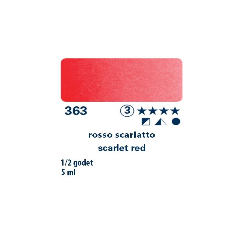 363 - Schmincke acquerello Horadam rosso scarlatto