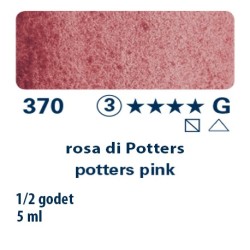 370 - Schmincke acquerello Horadam rosa di Potters