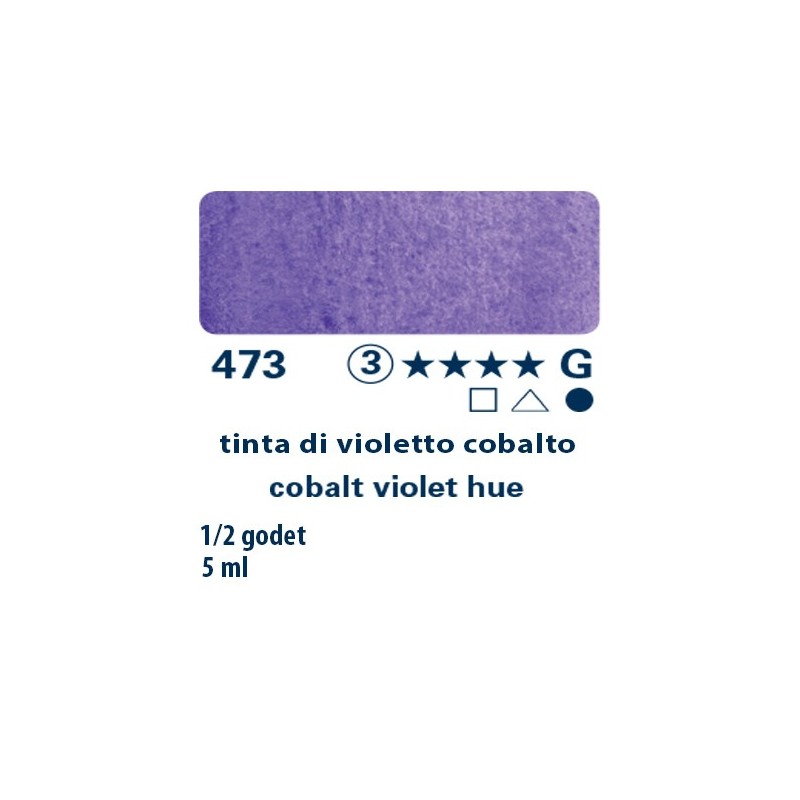 473 - Schmincke acquerello Horadam tinta violetto di cobalto