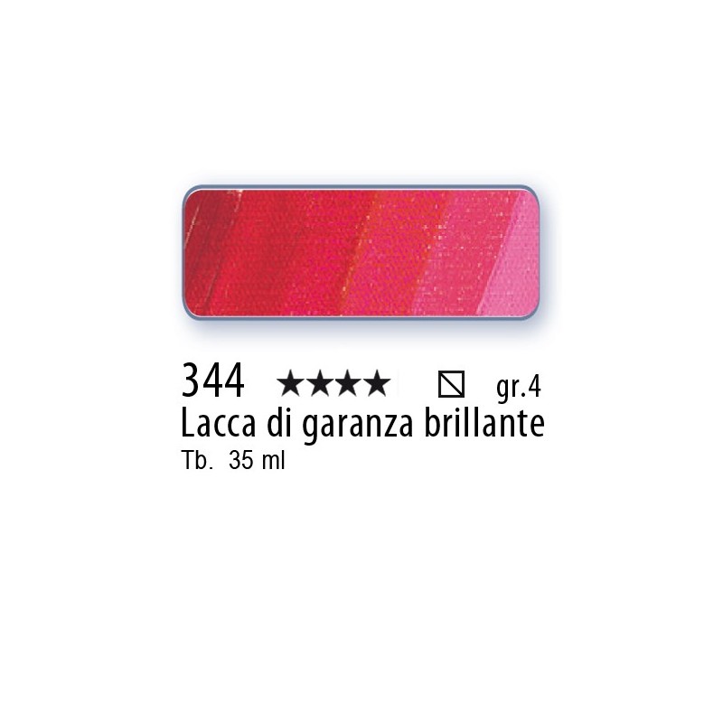344 - Schmincke Olio Mussini lacca di garanza brillante
