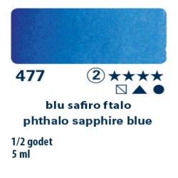 477 - Schmincke acquerello Horadam blu safiro ftalo