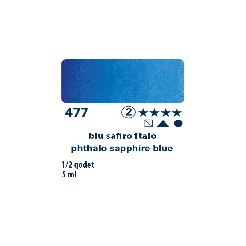 477 - Schmincke acquerello Horadam blu safiro ftalo