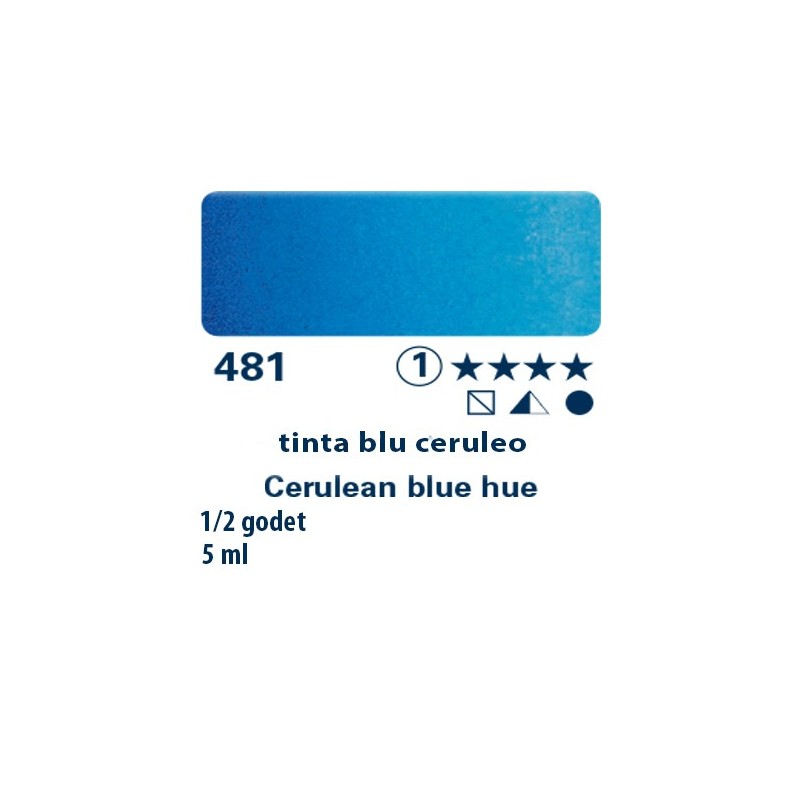 481 - Schmincke acquerello Horadam tinta blu ceruleo