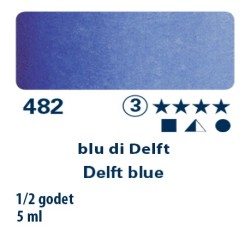 482 - Schmincke acquerello Horadam blu di Delft