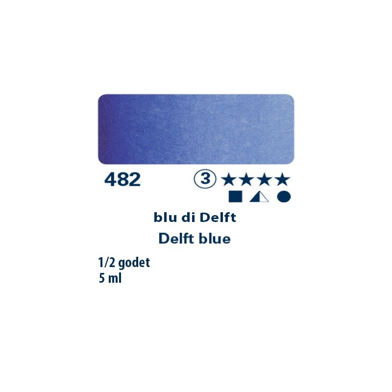 482 - Schmincke acquerello Horadam blu di Delft