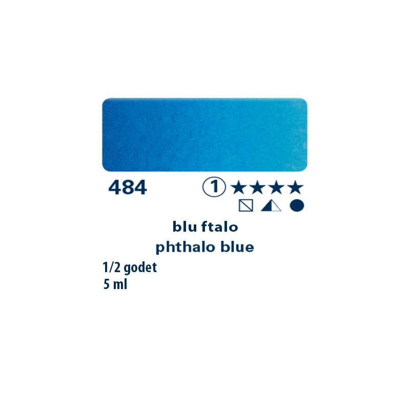 484 - Schmincke acquerello Horadam blu ftalo