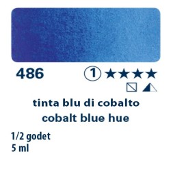 486 - Schmincke acquerello Horadam tinta blu di cobalto
