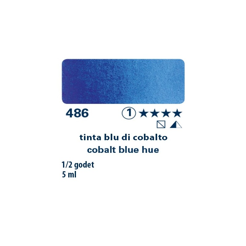 486 - Schmincke acquerello Horadam tinta blu di cobalto