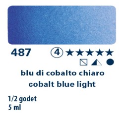 487 - Schmincke acquerello Horadam blu di cobalto chiaro
