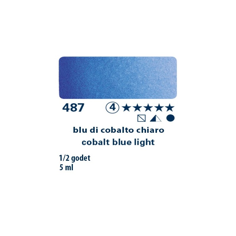 487 - Schmincke acquerello Horadam blu di cobalto chiaro