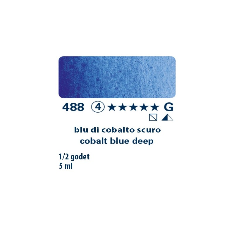 488 - Schmincke acquerello Horadam blu di cobalto scuro