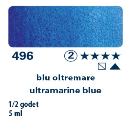 496 - Schmincke acquerello Horadam blu oltremare
