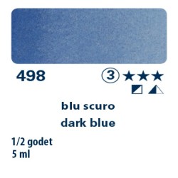 498 - Schmincke acquerello Horadam blu scuro