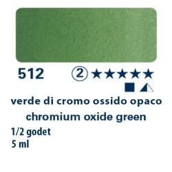 512 - Schmincke acquerello Horadam verde di cromo ossido opaco