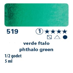 519 - Schmincke acquerello Horadam verde ftalo