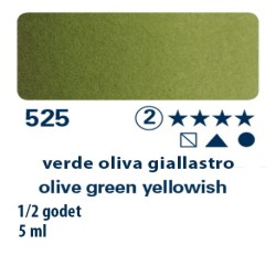 525 - Schmincke acquerello Horadam verde oliva giallastro