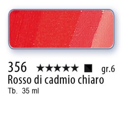 356 - Schmincke Olio Mussini rosso di cadmio chiaro