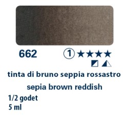 662 - Schmincke acquerello Horadam tinta bruno seppia rossastro