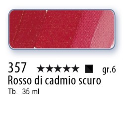 357 - Schmincke Olio Mussini rosso di cadmio scuro