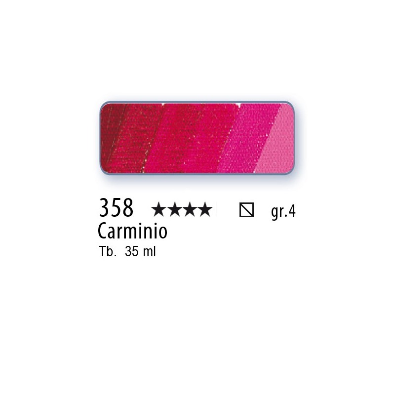 358 - Schmincke Olio Mussini carminio