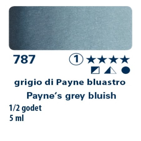 787 - Schmincke acquerello Horadam grigio di Payne bluastro