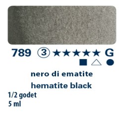 789 - Schmincke acquerello Horadam nero di ematite
