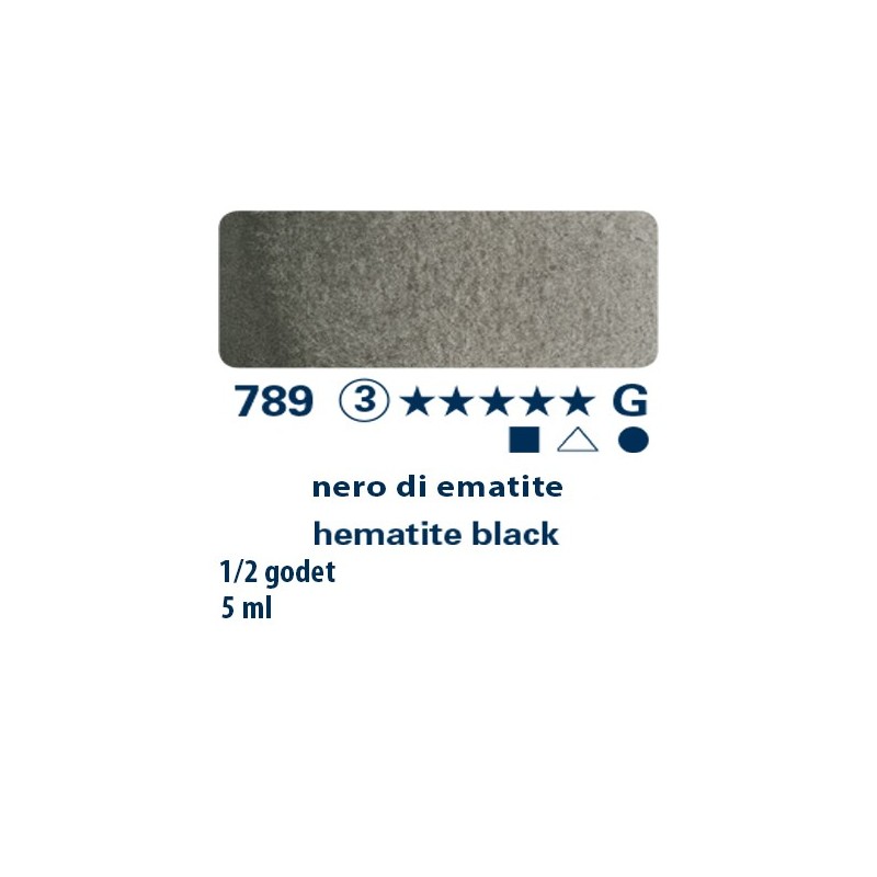 789 - Schmincke acquerello Horadam nero di ematite