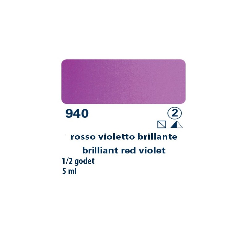 940 - Schmincke acquerello Horadam rosso violetto brillante
