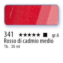 341 - Schmincke Olio Mussini rosso di cadmio medio
