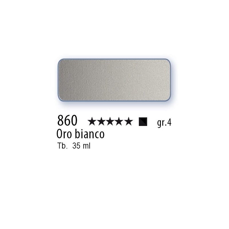 860 - Schmincke Olio Mussini oro bianco
