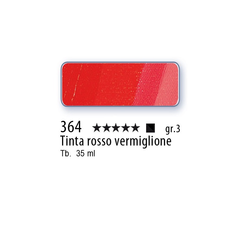 364 - Schmincke Olio Mussini tinta rosso vermiglione