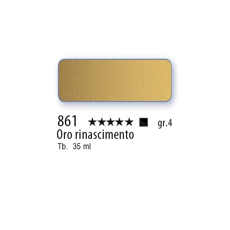 861 - Schmincke Olio Mussini oro rinascimento