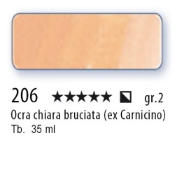 206 - Schmincke Olio Mussini ocra chiara bruciata (carnicino)