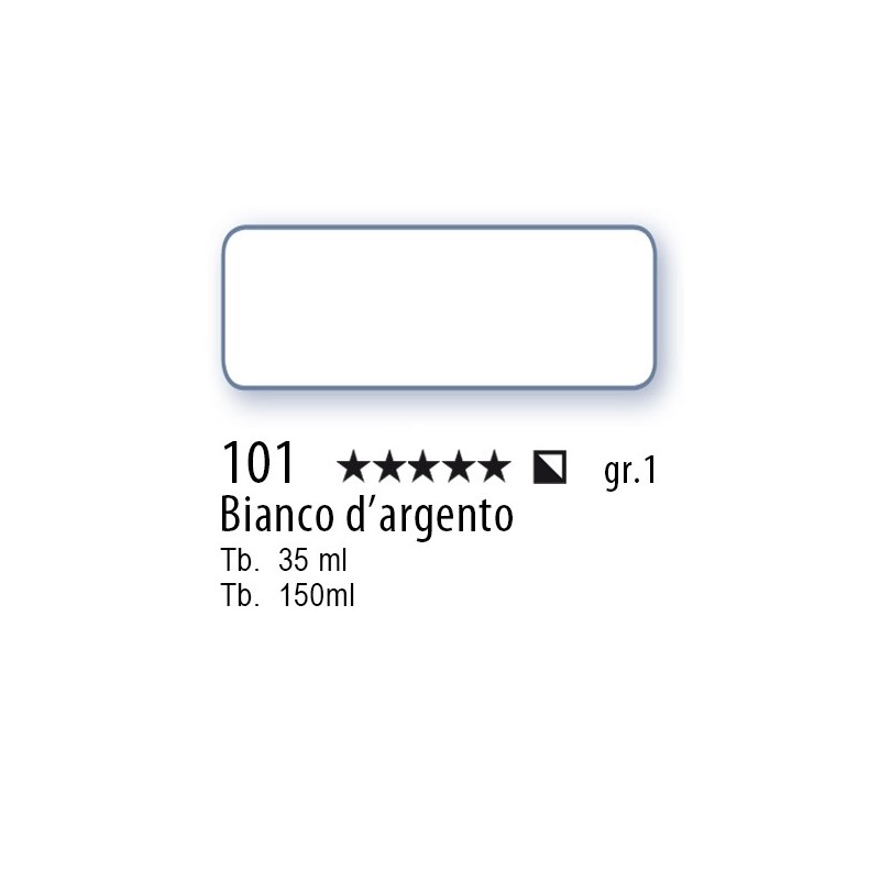 101 - Schmincke Olio Mussini bianco d'argento